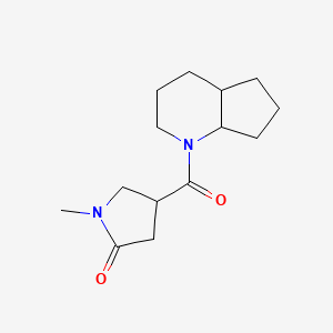 4-(2,3,4,4a,5,6,7,7a-Octahydrocyclopenta[b]pyridine-1-carbonyl)-1-methylpyrrolidin-2-one