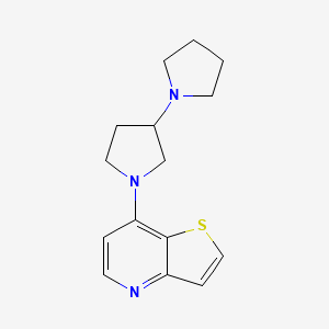 7-(3-Pyrrolidin-1-ylpyrrolidin-1-yl)thieno[3,2-b]pyridine