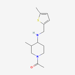 1-[3-Methyl-4-[(5-methylthiophen-2-yl)methylamino]piperidin-1-yl]ethanone