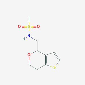 N-(6,7-dihydro-4H-thieno[3,2-c]pyran-4-ylmethyl)methanesulfonamide