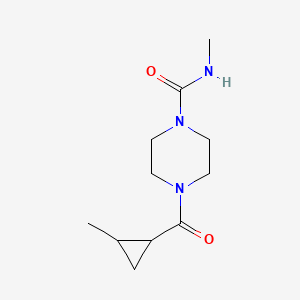 N-methyl-4-(2-methylcyclopropanecarbonyl)piperazine-1-carboxamide