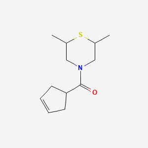 Cyclopent-3-en-1-yl-(2,6-dimethylthiomorpholin-4-yl)methanone