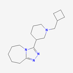 3-[1-(cyclobutylmethyl)piperidin-3-yl]-6,7,8,9-tetrahydro-5H-[1,2,4]triazolo[4,3-a]azepine