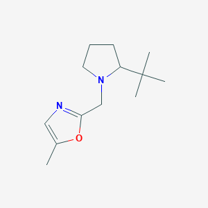 2-[(2-Tert-butylpyrrolidin-1-yl)methyl]-5-methyl-1,3-oxazole