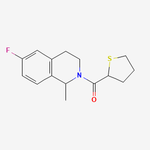 (6-fluoro-1-methyl-3,4-dihydro-1H-isoquinolin-2-yl)-(thiolan-2-yl)methanone