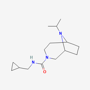 N-(cyclopropylmethyl)-9-propan-2-yl-3,9-diazabicyclo[4.2.1]nonane-3-carboxamide