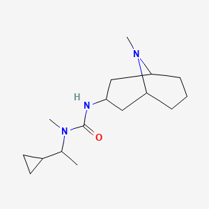 1-(1-Cyclopropylethyl)-1-methyl-3-(9-methyl-9-azabicyclo[3.3.1]nonan-3-yl)urea