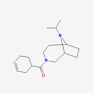 Cyclohex-3-en-1-yl-(9-propan-2-yl-3,9-diazabicyclo[4.2.1]nonan-3-yl)methanone