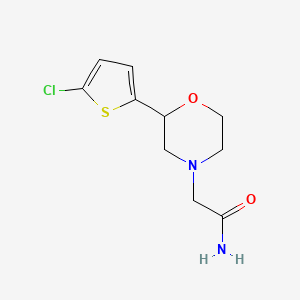 2-[2-(5-Chlorothiophen-2-yl)morpholin-4-yl]acetamide