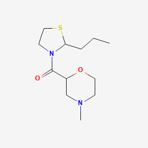 (4-Methylmorpholin-2-yl)-(2-propyl-1,3-thiazolidin-3-yl)methanone