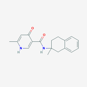 6-methyl-N-(2-methyl-3,4-dihydro-1H-naphthalen-2-yl)-4-oxo-1H-pyridine-3-carboxamide