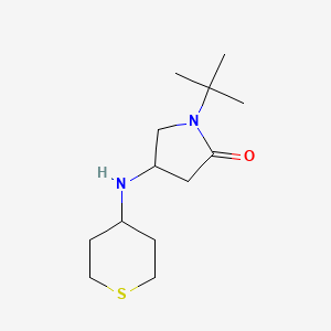 1-Tert-butyl-4-(thian-4-ylamino)pyrrolidin-2-one