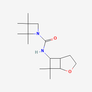 N-(7,7-dimethyl-2-oxabicyclo[3.2.0]heptan-6-yl)-2,2,3,3-tetramethylazetidine-1-carboxamide