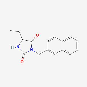 5-Ethyl-3-(naphthalen-2-ylmethyl)imidazolidine-2,4-dione