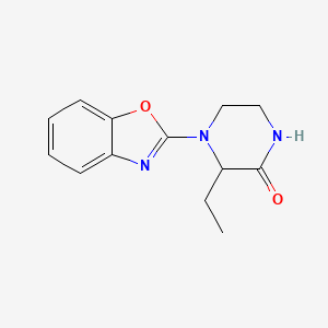 4-(1,3-Benzoxazol-2-yl)-3-ethylpiperazin-2-one