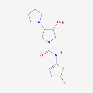 3-hydroxy-N-(5-methylthiophen-2-yl)-4-pyrrolidin-1-ylpyrrolidine-1-carboxamide