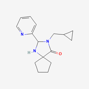 3-(Cyclopropylmethyl)-2-pyridin-2-yl-1,3-diazaspiro[4.4]nonan-4-one