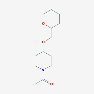 1-[4-(Oxan-2-ylmethoxy)piperidin-1-yl]ethanone