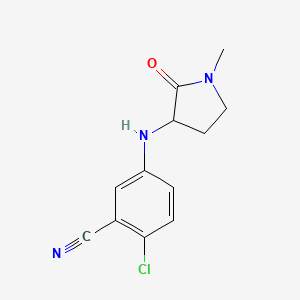 2-Chloro-5-[(1-methyl-2-oxopyrrolidin-3-yl)amino]benzonitrile