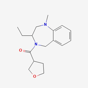 (3-ethyl-1-methyl-3,5-dihydro-2H-1,4-benzodiazepin-4-yl)-(oxolan-3-yl)methanone