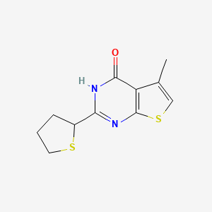 5-methyl-2-(thiolan-2-yl)-3H-thieno[2,3-d]pyrimidin-4-one