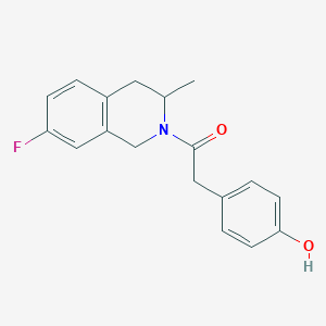 1-(7-fluoro-3-methyl-3,4-dihydro-1H-isoquinolin-2-yl)-2-(4-hydroxyphenyl)ethanone