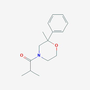 2-Methyl-1-(2-methyl-2-phenylmorpholin-4-yl)propan-1-one