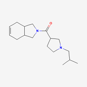 1,3,3a,4,7,7a-Hexahydroisoindol-2-yl-[1-(2-methylpropyl)pyrrolidin-3-yl]methanone