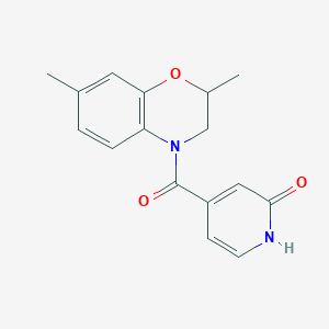 4-(2,7-dimethyl-2,3-dihydro-1,4-benzoxazine-4-carbonyl)-1H-pyridin-2-one