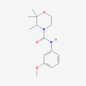 N-(3-methoxyphenyl)-2,2,3-trimethylmorpholine-4-carboxamide