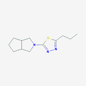 2-(3,3a,4,5,6,6a-hexahydro-1H-cyclopenta[c]pyrrol-2-yl)-5-propyl-1,3,4-thiadiazole