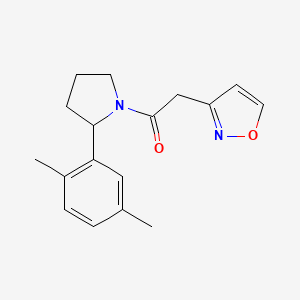 1-[2-(2,5-Dimethylphenyl)pyrrolidin-1-yl]-2-(1,2-oxazol-3-yl)ethanone