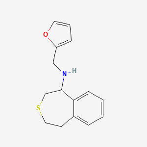 N-(furan-2-ylmethyl)-1,2,4,5-tetrahydro-3-benzothiepin-5-amine