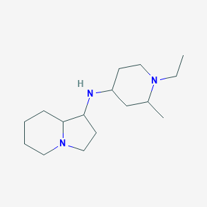 N-(1-ethyl-2-methylpiperidin-4-yl)-1,2,3,5,6,7,8,8a-octahydroindolizin-1-amine