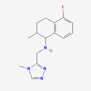 5-fluoro-2-methyl-N-[(4-methyl-1,2,4-triazol-3-yl)methyl]-1,2,3,4-tetrahydronaphthalen-1-amine