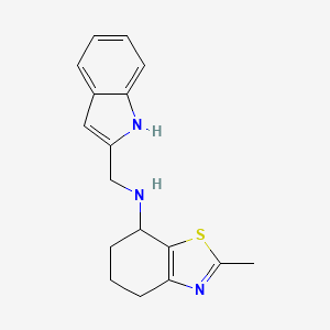 N-(1H-indol-2-ylmethyl)-2-methyl-4,5,6,7-tetrahydro-1,3-benzothiazol-7-amine