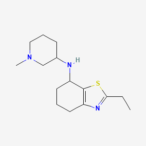 2-ethyl-N-(1-methylpiperidin-3-yl)-4,5,6,7-tetrahydro-1,3-benzothiazol-7-amine