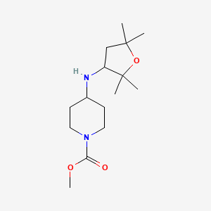 Methyl 4-[(2,2,5,5-tetramethyloxolan-3-yl)amino]piperidine-1-carboxylate