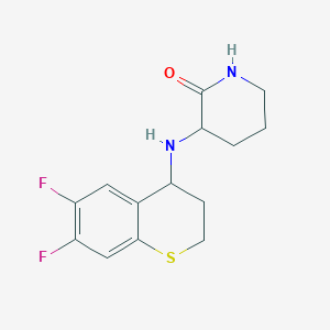 3-[(6,7-difluoro-3,4-dihydro-2H-thiochromen-4-yl)amino]piperidin-2-one