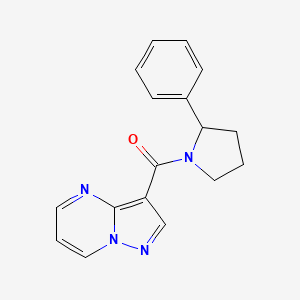 (2-Phenylpyrrolidin-1-yl)-pyrazolo[1,5-a]pyrimidin-3-ylmethanone