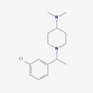 1-[1-(3-chlorophenyl)ethyl]-N,N-dimethylpiperidin-4-amine