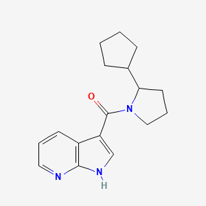 (2-cyclopentylpyrrolidin-1-yl)-(1H-pyrrolo[2,3-b]pyridin-3-yl)methanone