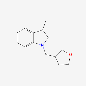 3-Methyl-1-(oxolan-3-ylmethyl)-2,3-dihydroindole