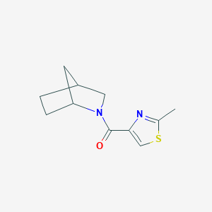 2-Azabicyclo[2.2.1]heptan-2-yl-(2-methyl-1,3-thiazol-4-yl)methanone