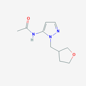 N-[2-(oxolan-3-ylmethyl)pyrazol-3-yl]acetamide