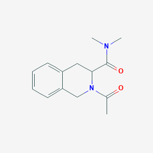 2-acetyl-N,N-dimethyl-3,4-dihydro-1H-isoquinoline-3-carboxamide