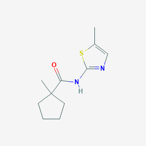 1-methyl-N-(5-methyl-1,3-thiazol-2-yl)cyclopentane-1-carboxamide