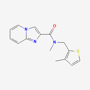 N-methyl-N-[(3-methylthiophen-2-yl)methyl]imidazo[1,2-a]pyridine-2-carboxamide