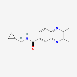 N-(1-cyclopropylethyl)-2,3-dimethylquinoxaline-6-carboxamide