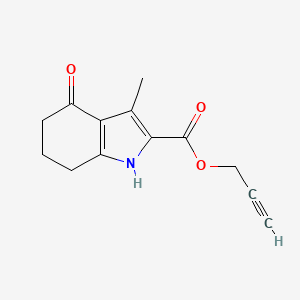 Prop-2-ynyl 3-methyl-4-oxo-1,5,6,7-tetrahydroindole-2-carboxylate